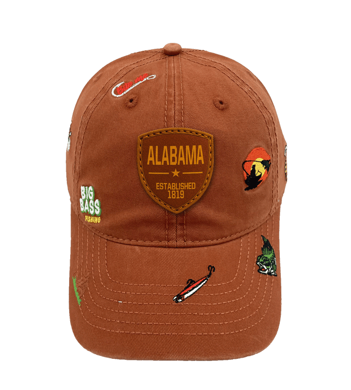 Alabama Big Bass Fishing Baseball Cap