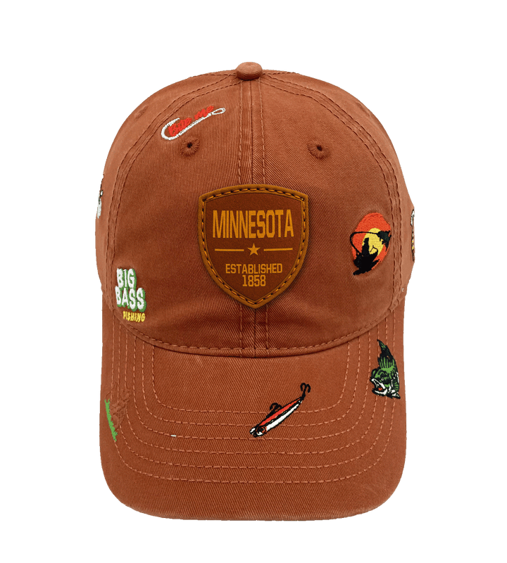 Minnesota Big Bass Fishing Baseball Cap