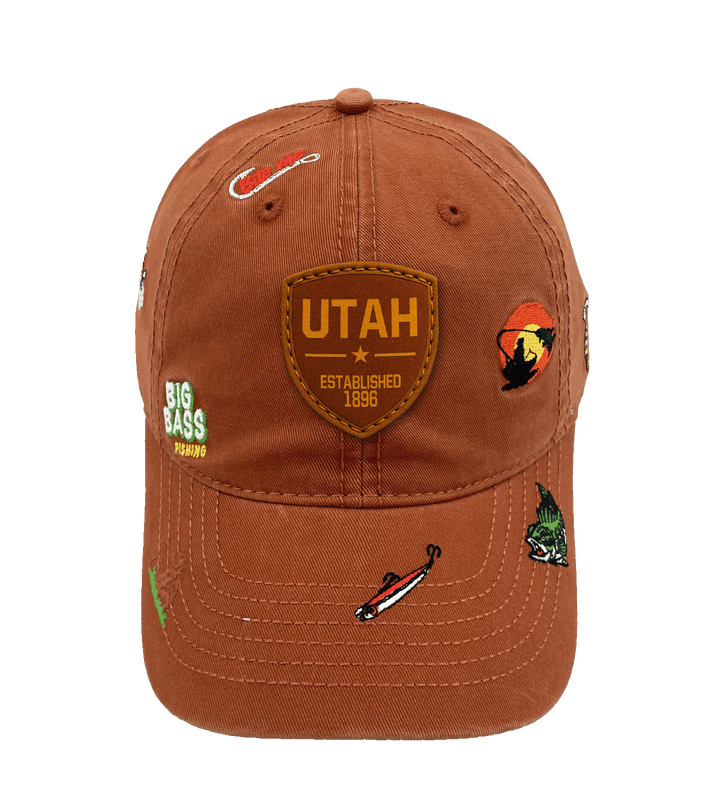 Utah Big Bass Fishing Baseball Cap