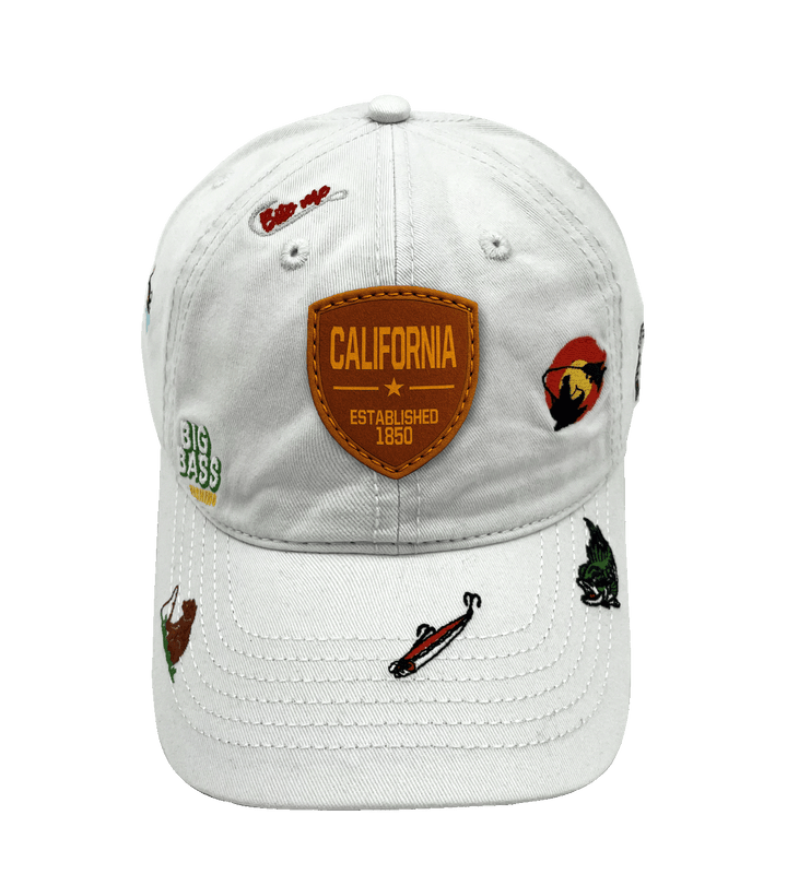 California Big Bass Fishing Baseball Cap