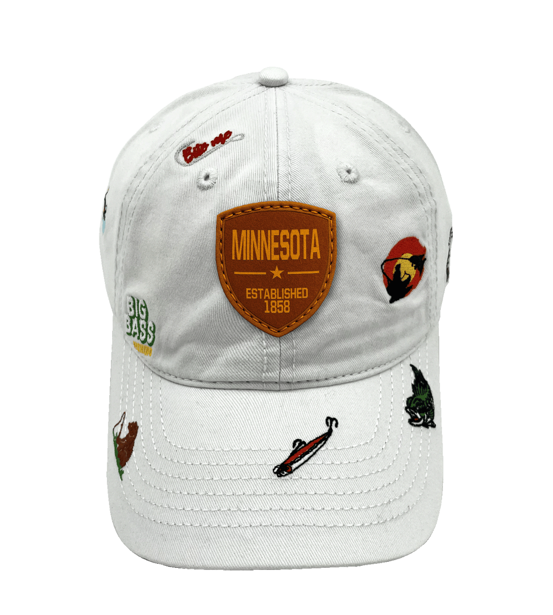 Minnesota Big Bass Fishing Baseball Cap