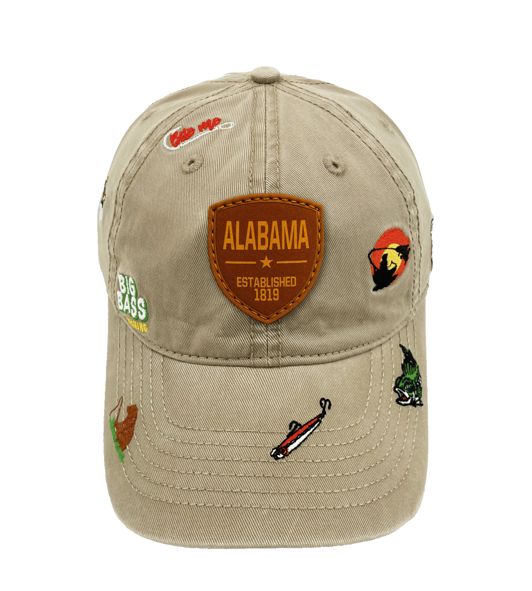 Alabama Big Bass Fishing Baseball Cap
