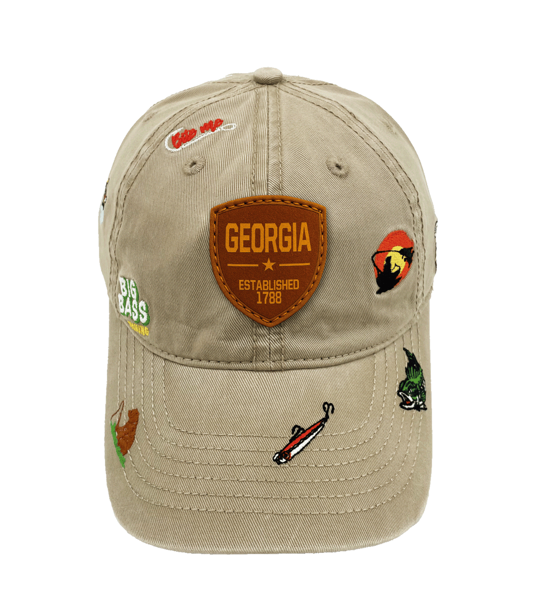 Georgia Big Bass Fishing Baseball Cap
