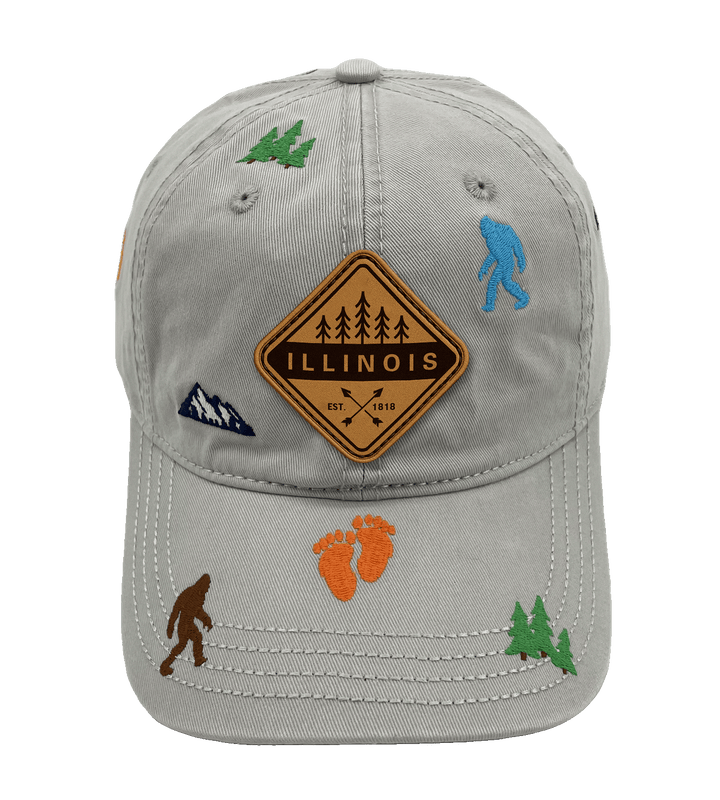 Illinois Bigfoot Adventure Baseball Cap