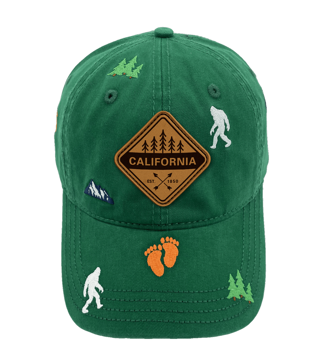 California Bigfoot Adventure Baseball Cap