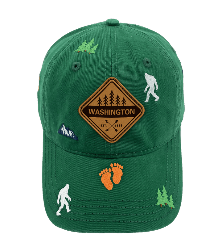 Washington Bigfoot Adventure Baseball Cap