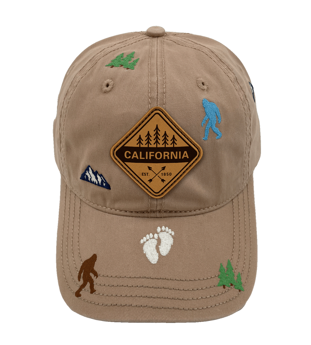 California Bigfoot Adventure Baseball Cap