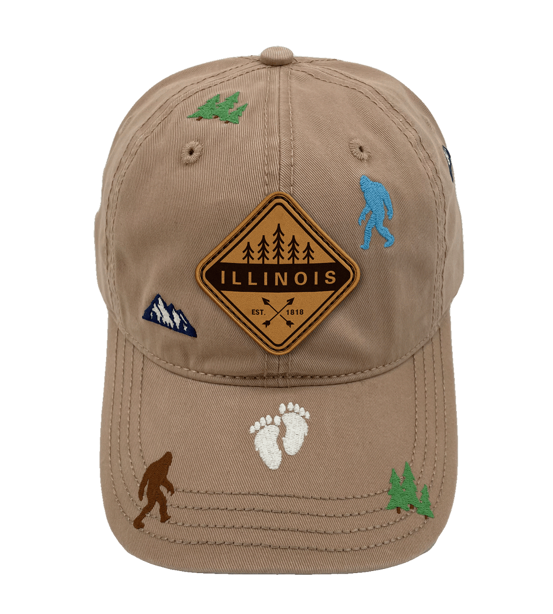 Illinois Bigfoot Adventure Baseball Cap