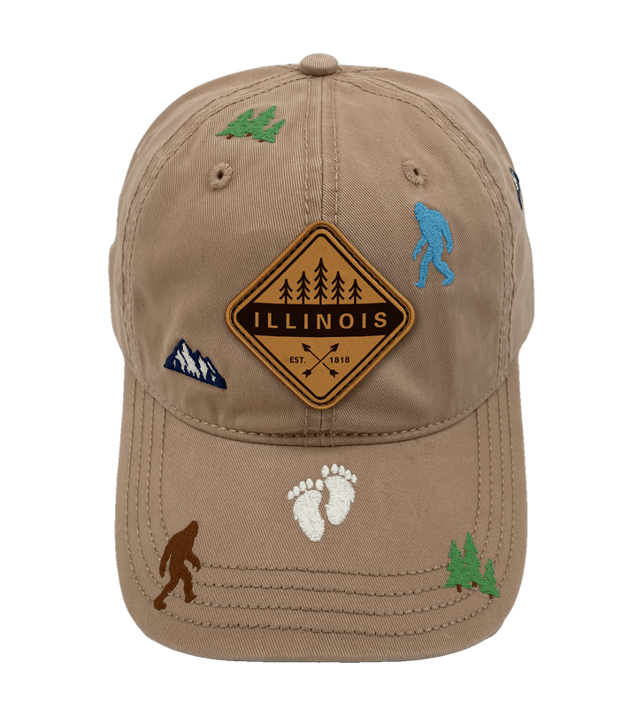 Illinois Bigfoot Adventure Baseball Cap