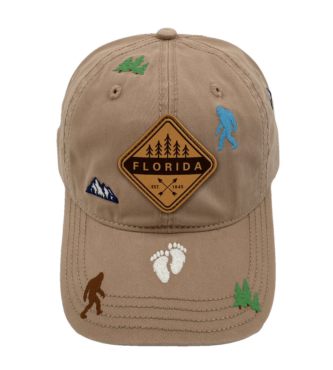 Florida Bigfoot Adventure Baseball Cap