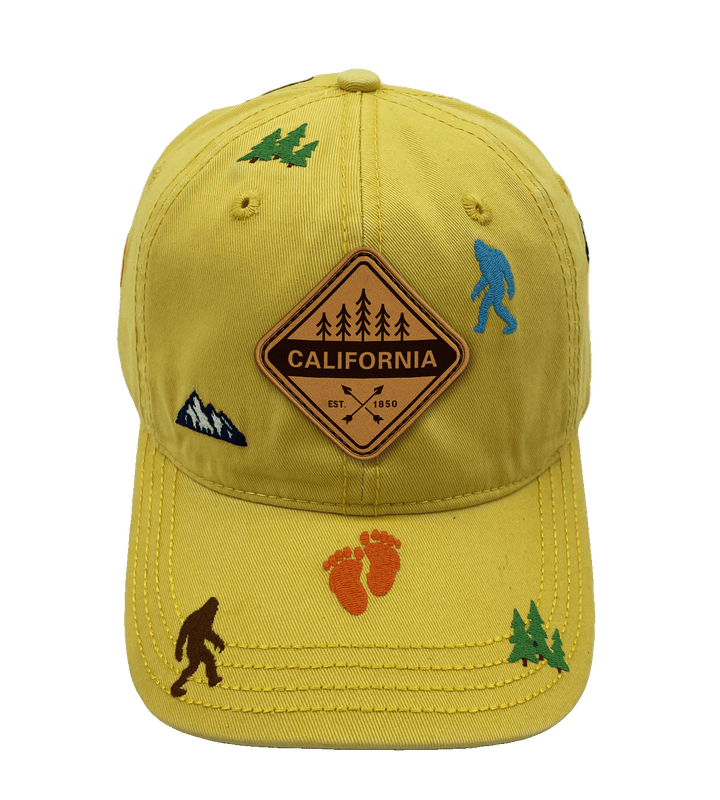 California Bigfoot Adventure Baseball Cap