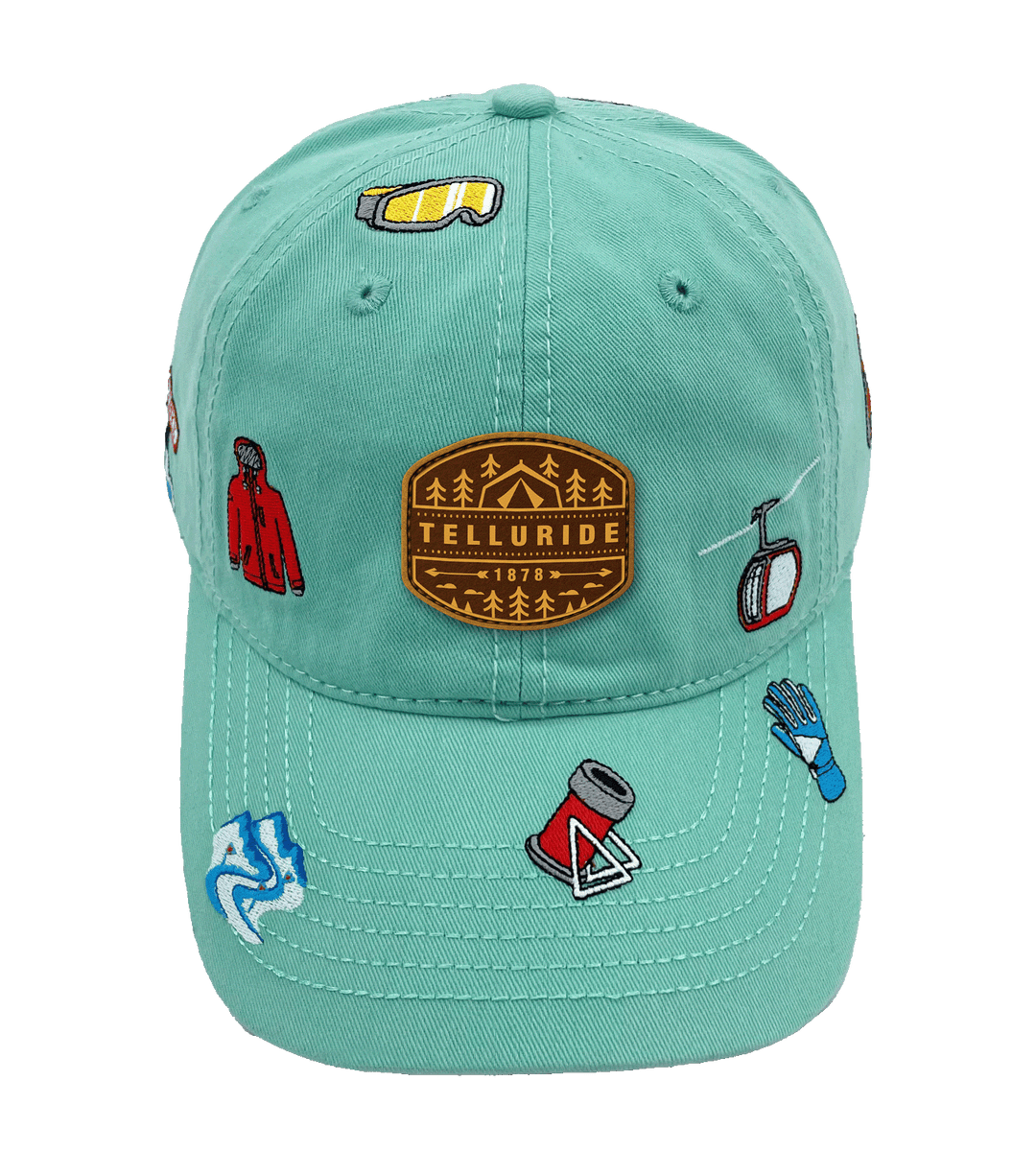 Telluride  Skiing Adventure Baseball Cap