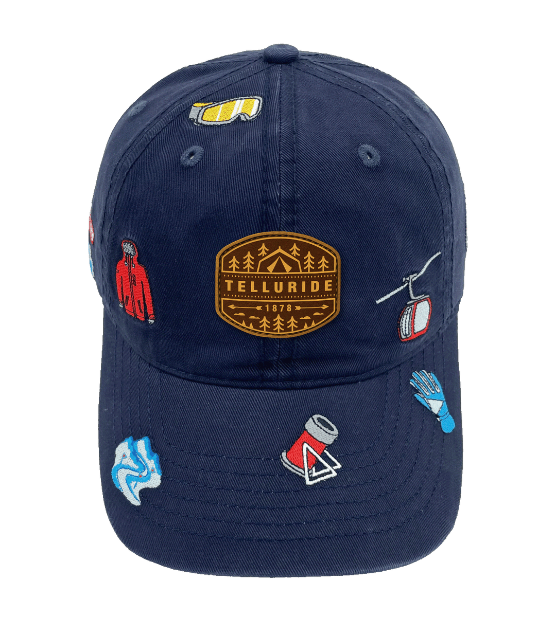 Telluride  Skiing Adventure Baseball Cap