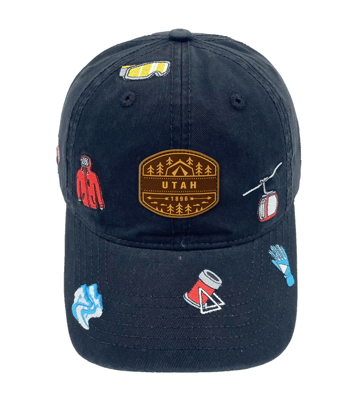 Utah Skiing Adventure Baseball Cap