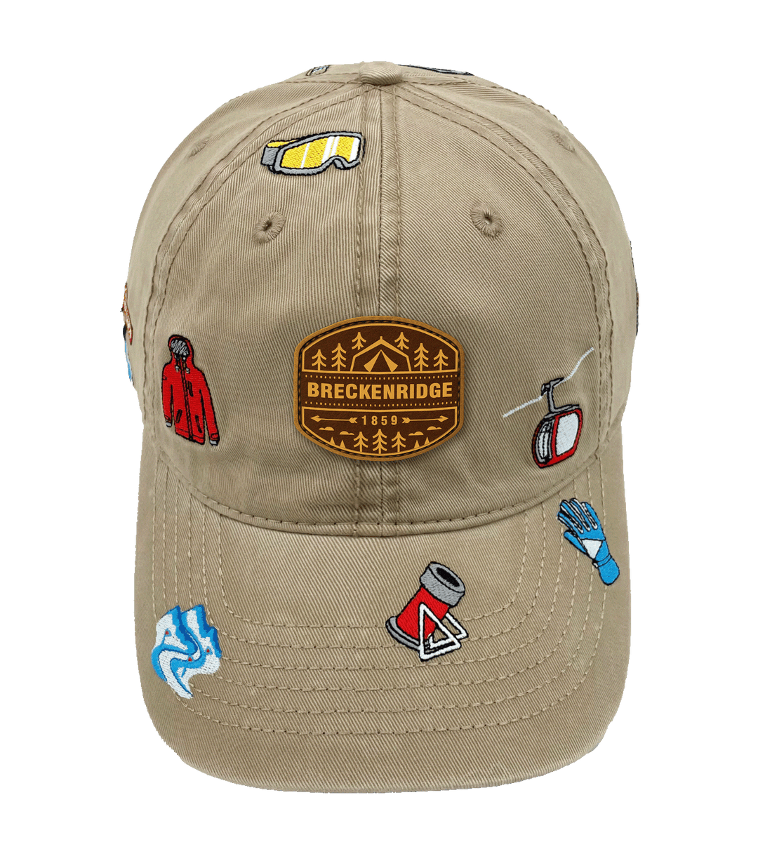 Breckenridge Skiing Adventure Baseball Cap
