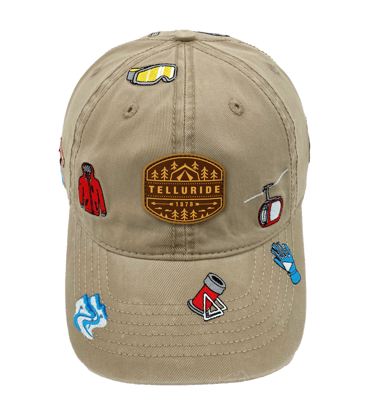 Telluride  Skiing Adventure Baseball Cap