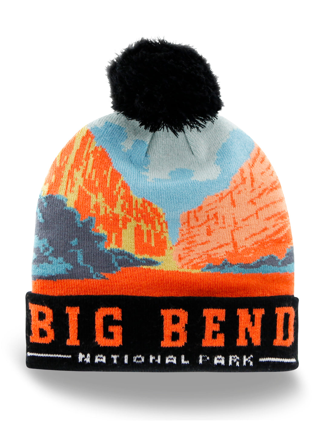 Big Bend National Park Beanie Hat Winter Knit Pom Cap Canyon Outdoor Hiking Souvenir