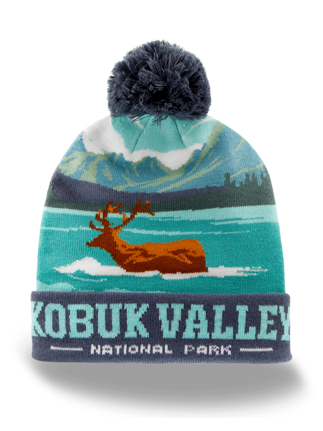 Kobuk Valley National Park Beanie Pom Pom Hat for Hiking Camping Winter