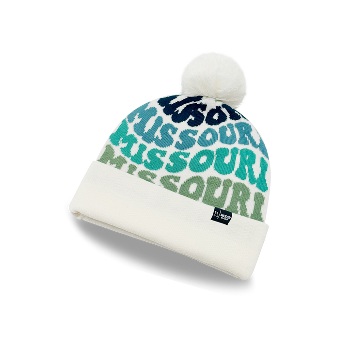 MISSOURI Colorful Pom Pom Beanie - Warm Knitted Winter Hat