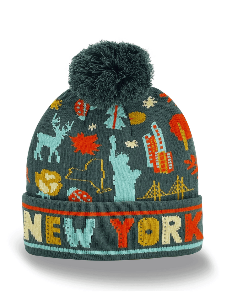Oregon Adventure Knit Beanie – Bigfoot Forest Wildlife Outdoor Winter Hat