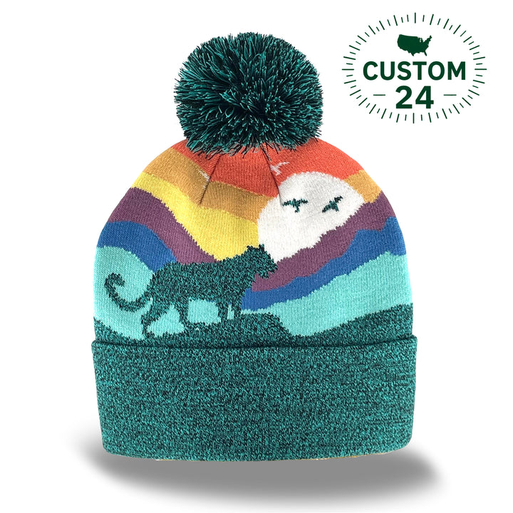 Cheetah Kids Beanie Hat – Colorful Winter Knit Hat for Little Adventurers