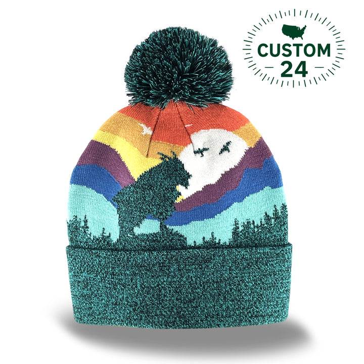 Mountain Goat Kids Beanie Hat – Warm Knit Winter Hat for Little Adventurers