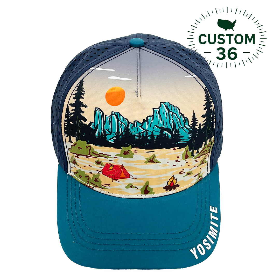 Yosemite Camping Adventure Baseball Cap – Custom Outdoor Travel Souvenir Hat