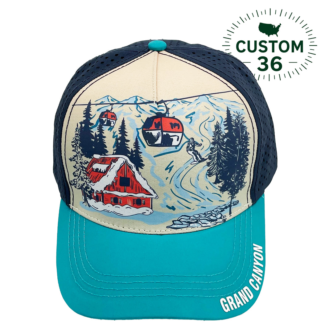 Grand Canyon Ski Adventure Baseball Cap – Custom Mountain Winter Travel Souvenir Hat