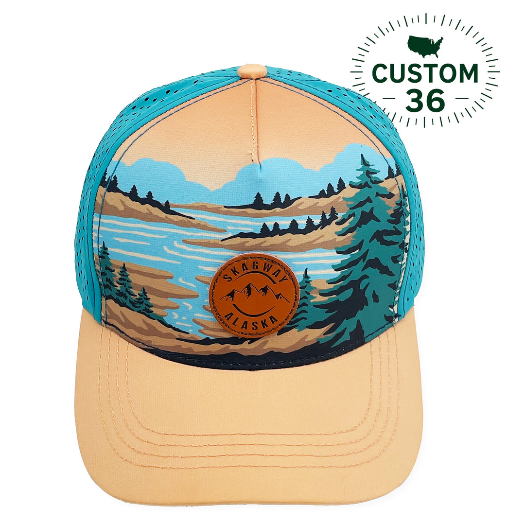 Skagway Alaska Scenic Lake Baseball Cap – Custom Outdoor Travel Souvenir Hat