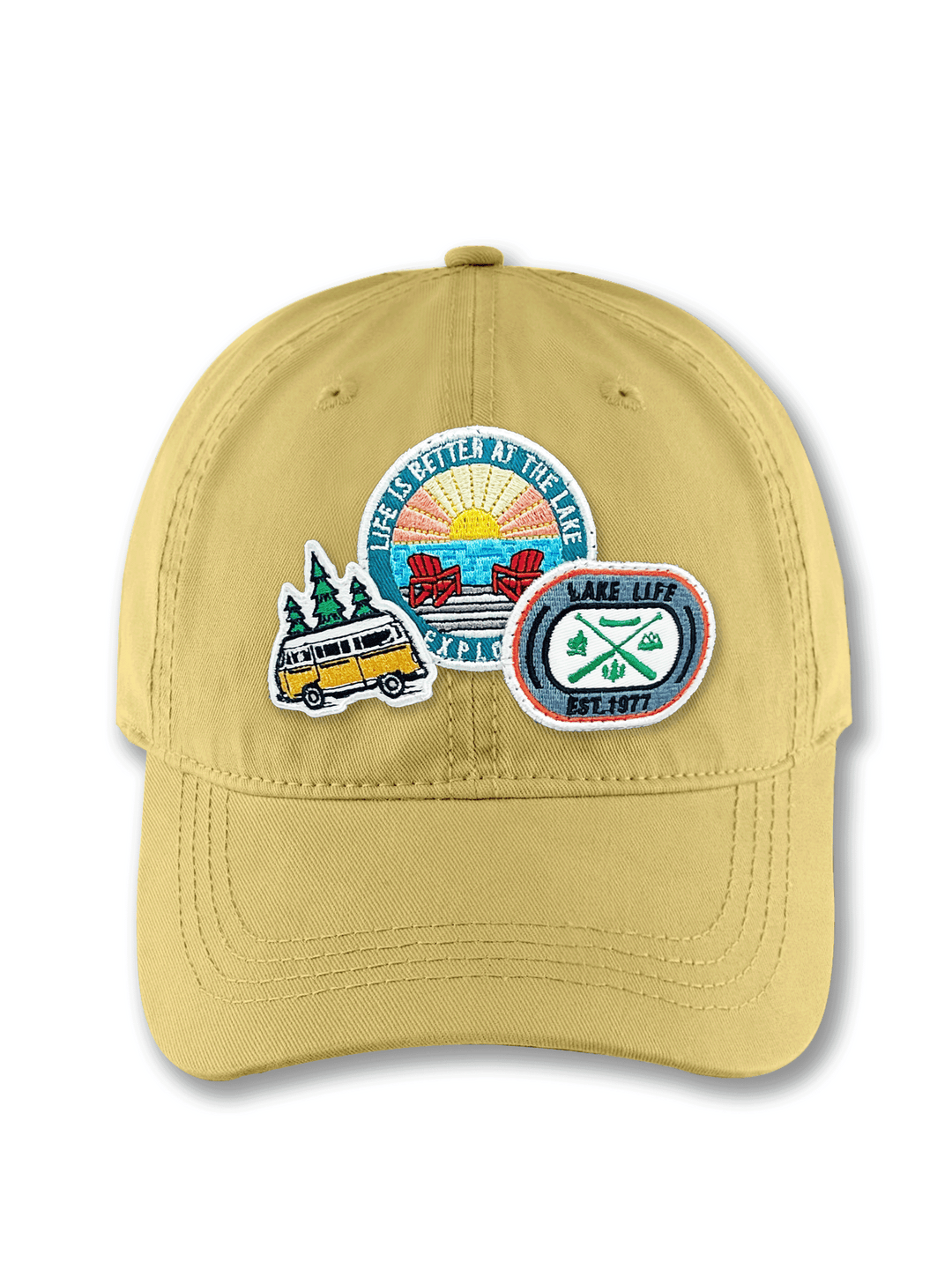 Life Is Better at The Lake Embroidered Patch Baseball Cap – Lake Life Outdoor Dad Hat Gift for Travelers