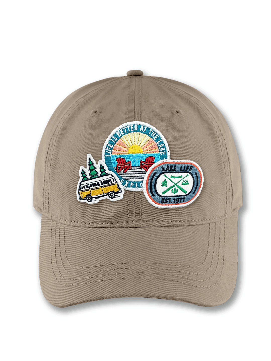 Life Is Better at The Lake Embroidered Patch Baseball Cap – Lake Life Outdoor Dad Hat Gift for Travelers
