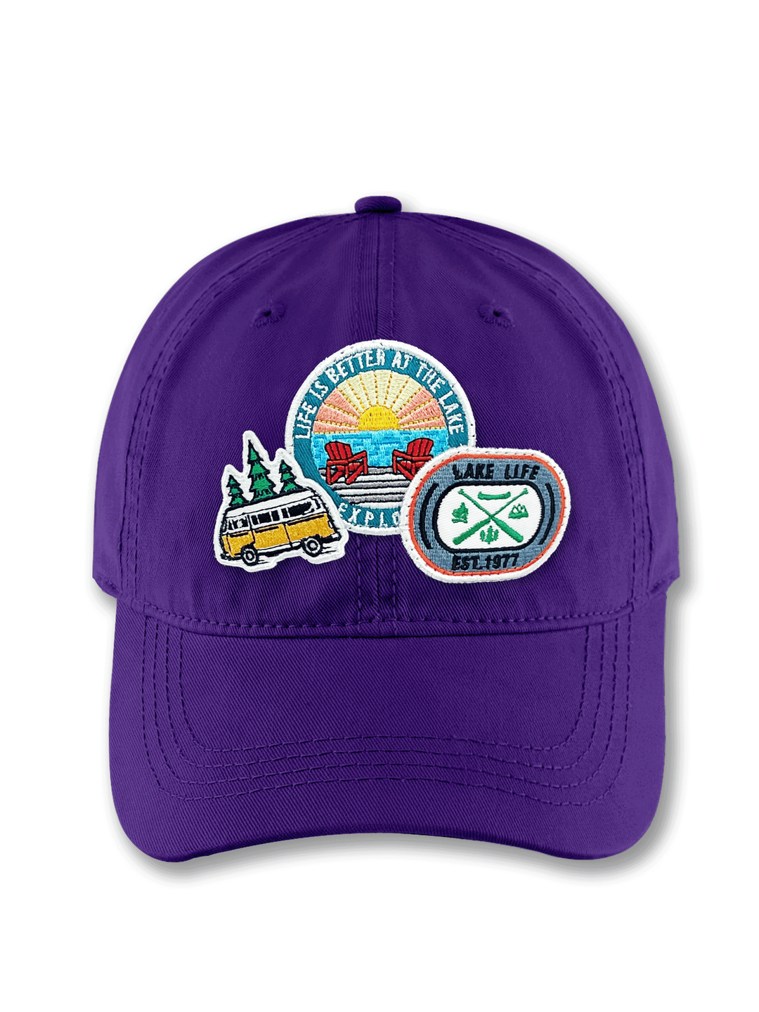 Life Is Better at The Lake Embroidered Patch Baseball Cap – Lake Life Outdoor Dad Hat Gift for Travelers