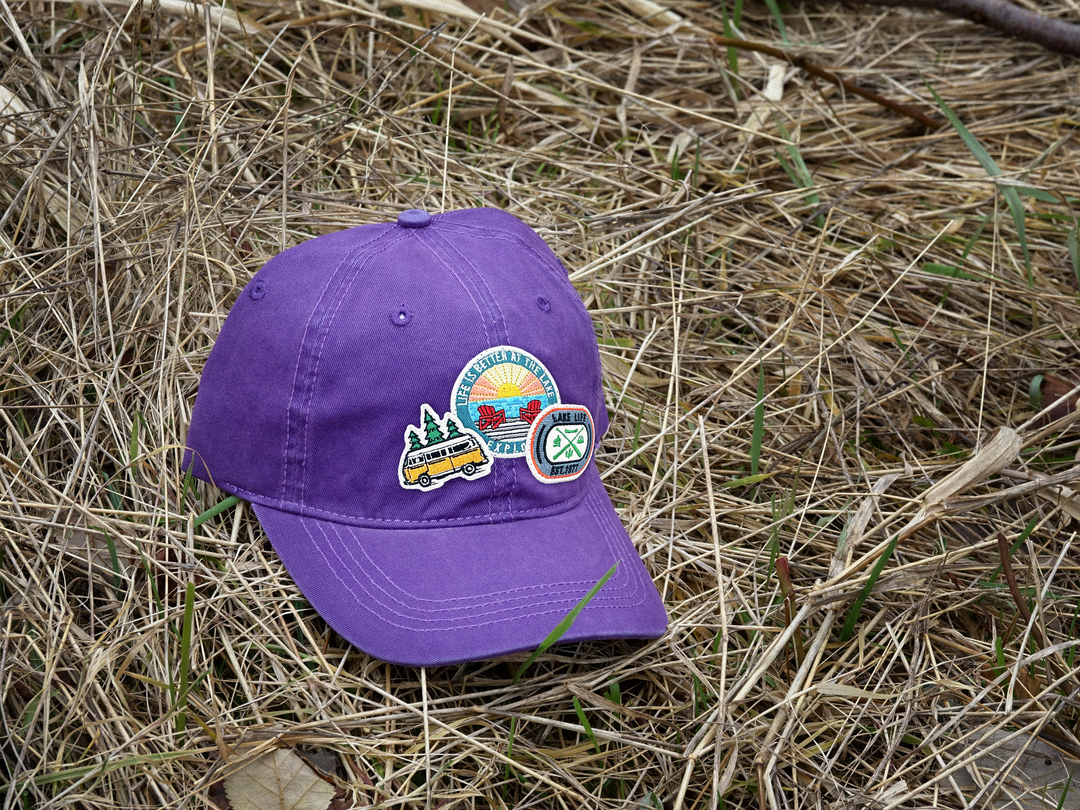 Life Is Better at The Lake Embroidered Patch Baseball Cap – Lake Life Outdoor Dad Hat Gift for Travelers