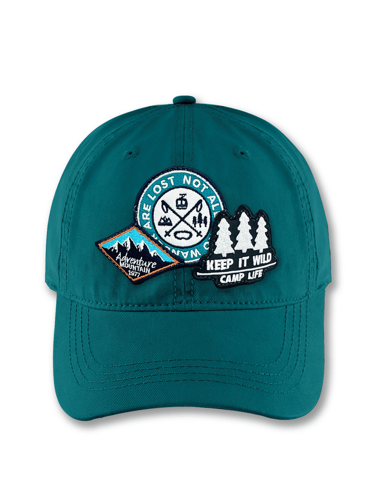 Adventure Mountain Embroidered Patch Baseball Cap – Keep It Wild Camp Life Outdoor Explorer Dad Hat Gift