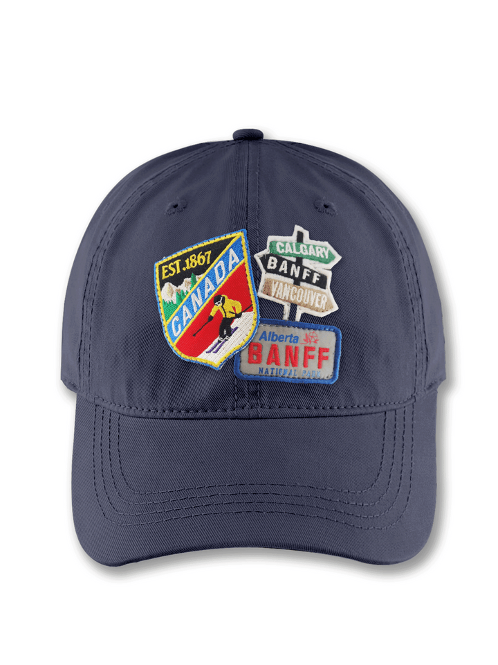 Canada Banff National Park Embroidered Patch Baseball Cap – Calgary Vancouver Adventure Travel Dad Hat Gift