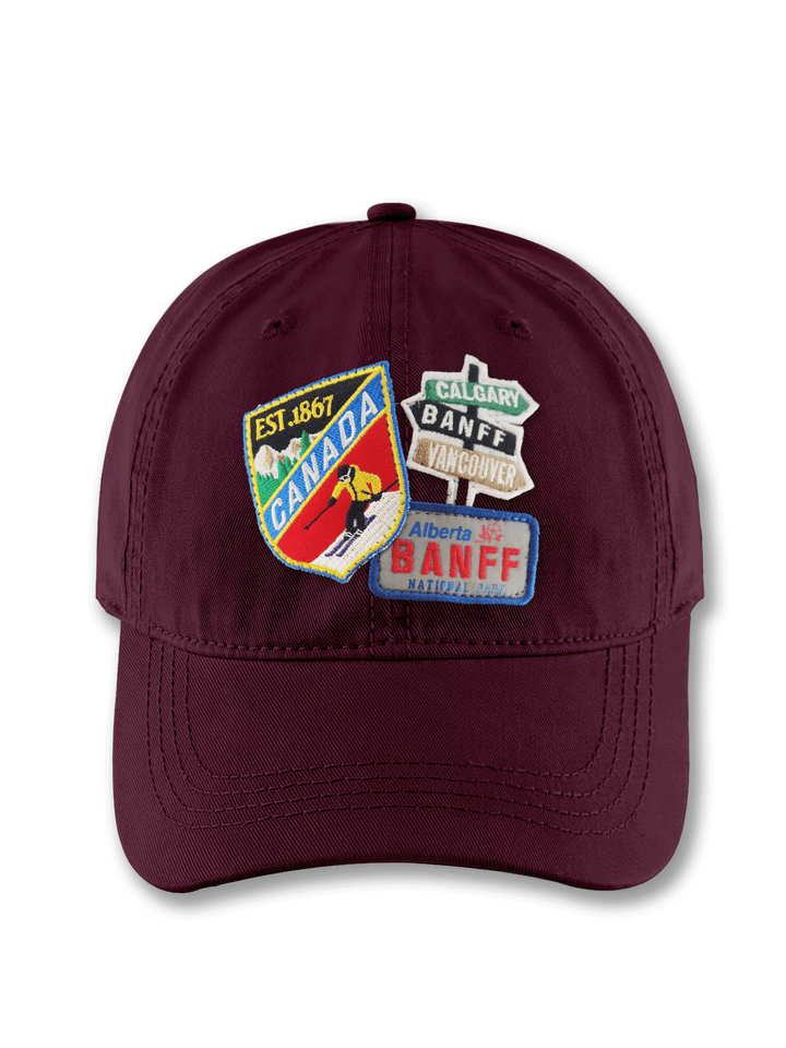 Canada Banff National Park Embroidered Patch Baseball Cap – Calgary Vancouver Adventure Travel Dad Hat Gift