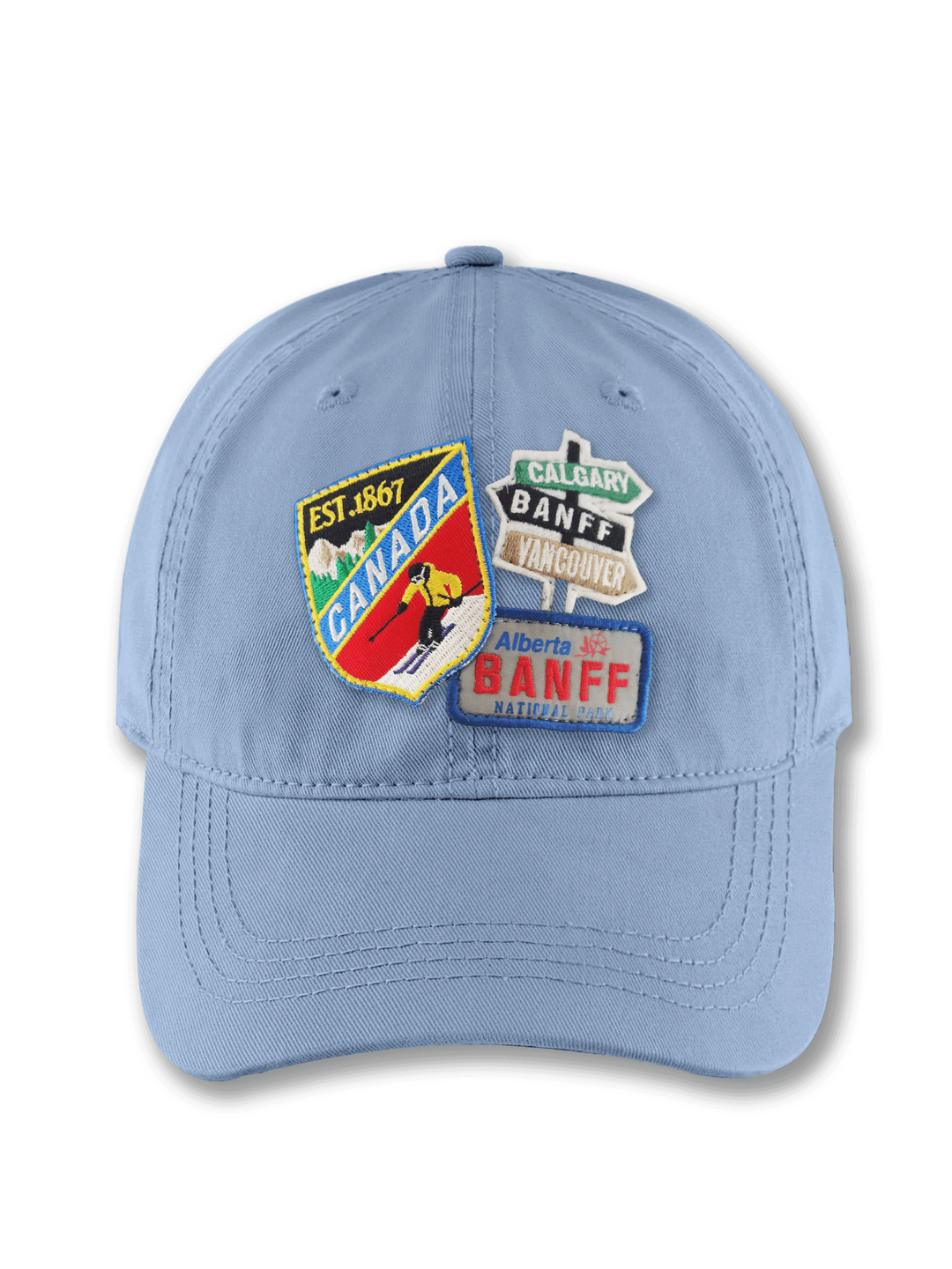 Canada Banff National Park Embroidered Patch Baseball Cap – Calgary Vancouver Adventure Travel Dad Hat Gift