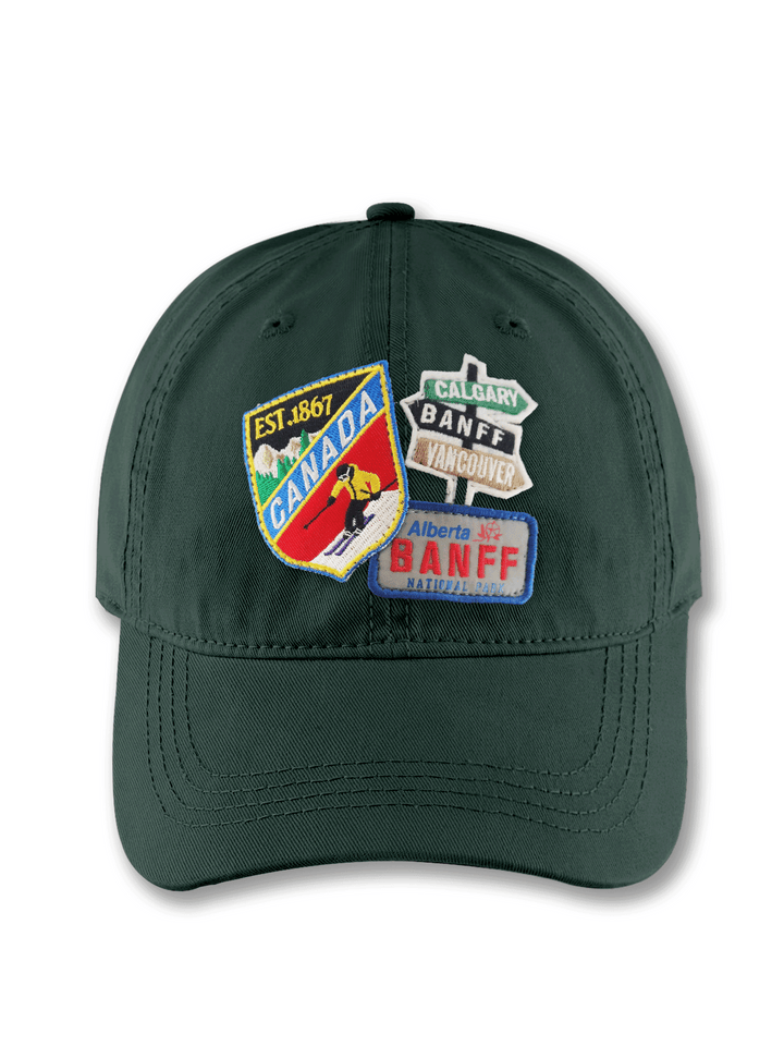Canada Banff National Park Embroidered Patch Baseball Cap – Calgary Vancouver Adventure Travel Dad Hat Gift