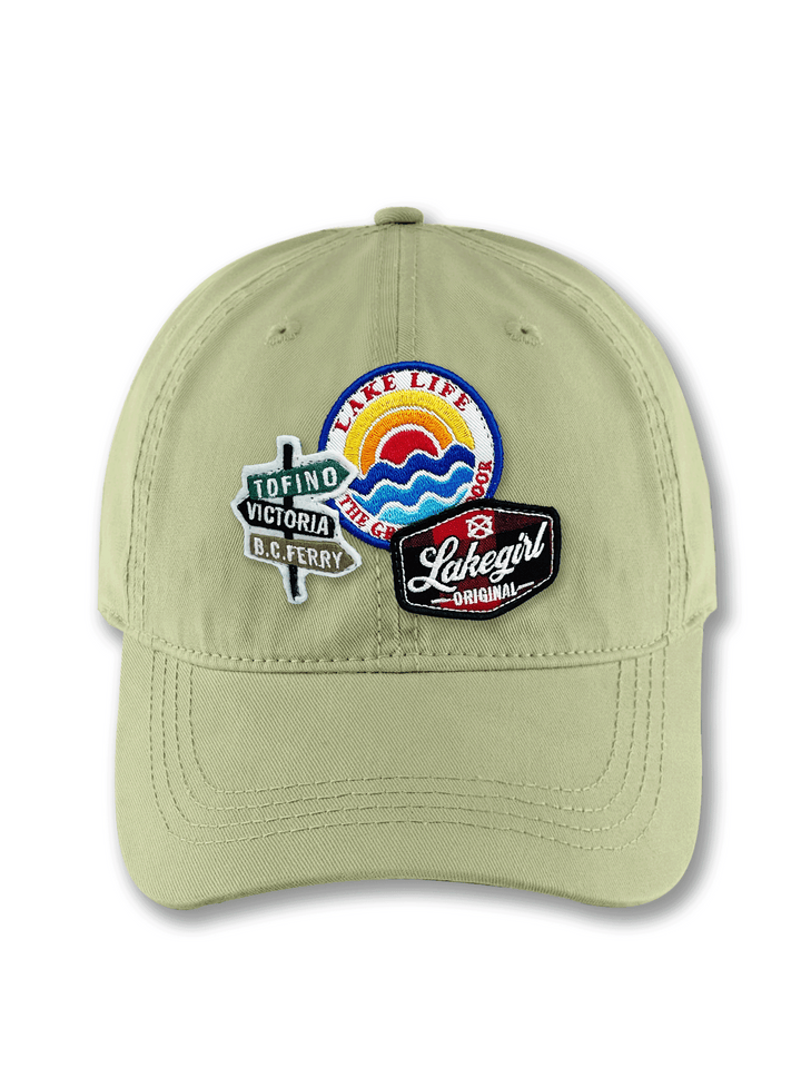 Tofino Victoria Lake Life Embroidered Patch Travel Cap