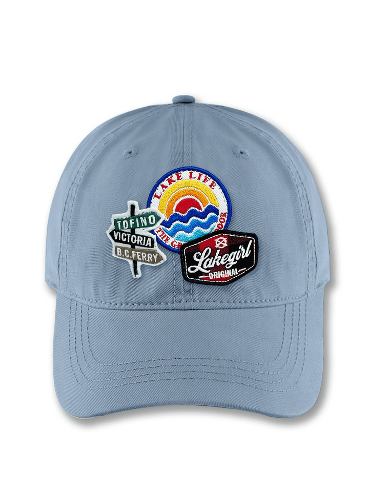 Tofino Victoria Lake Life Embroidered Patch Travel Cap