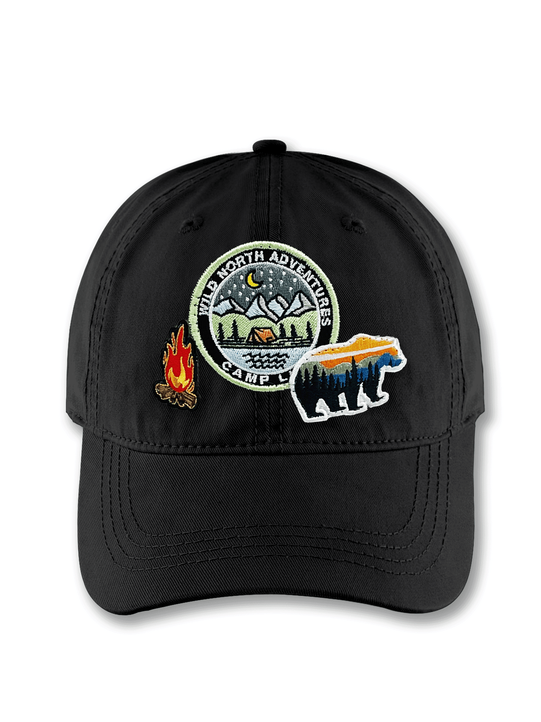 Outdoor Adventure Brown Baseball Cap for Campers and Nature Lovers