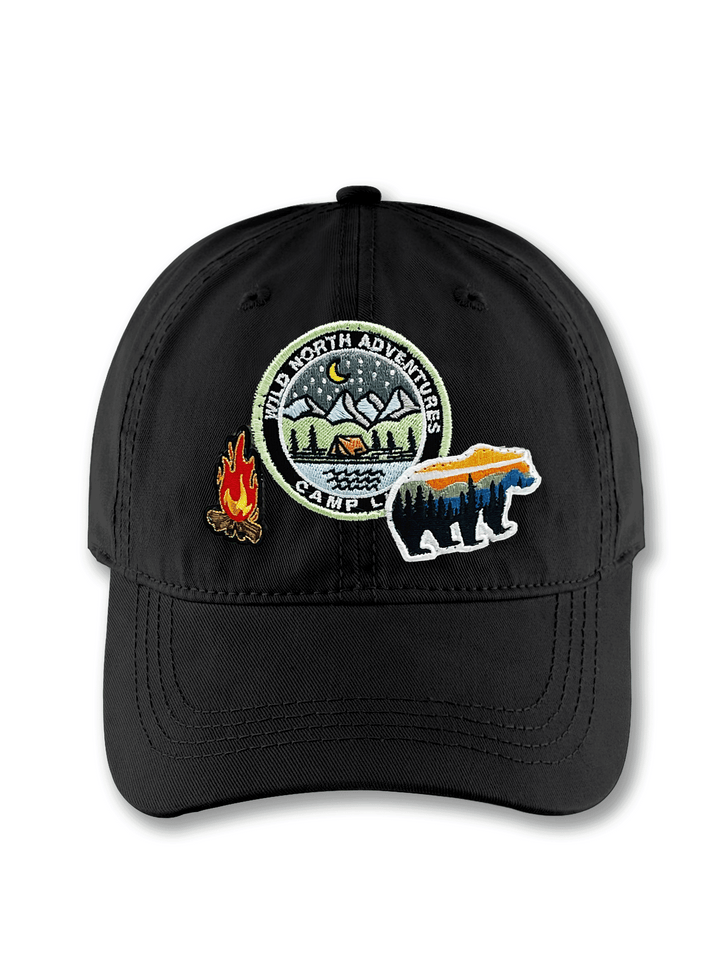 Outdoor Adventure Brown Baseball Cap for Campers and Nature Lovers