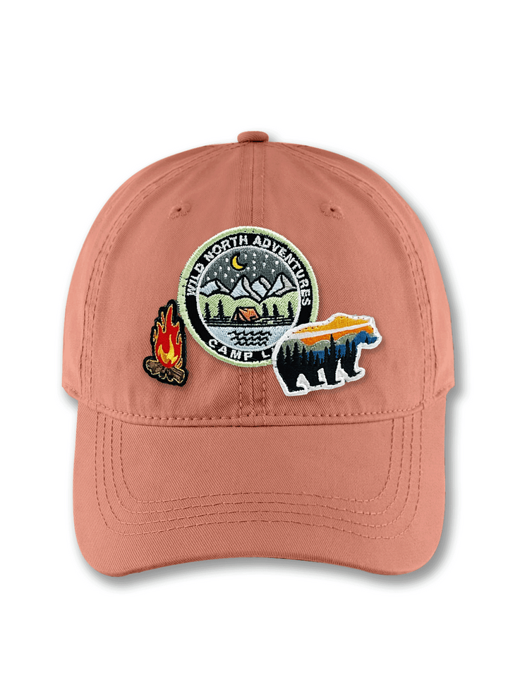 Outdoor Adventure Brown Baseball Cap for Campers and Nature Lovers