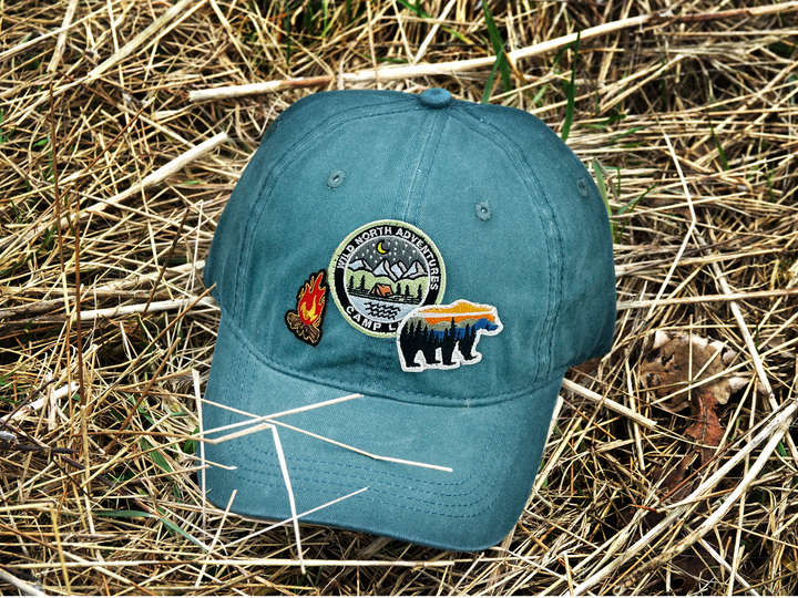 Outdoor Adventure Brown Baseball Cap for Campers and Nature Lovers