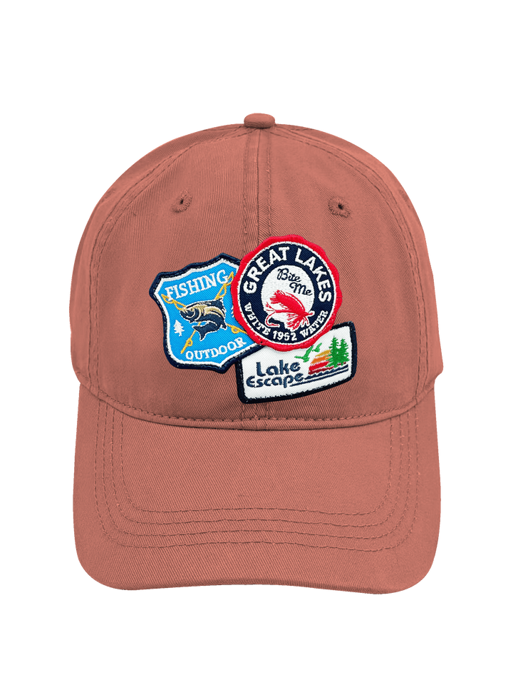 Great Lakes Fishing Embroidered Patch Baseball Cap