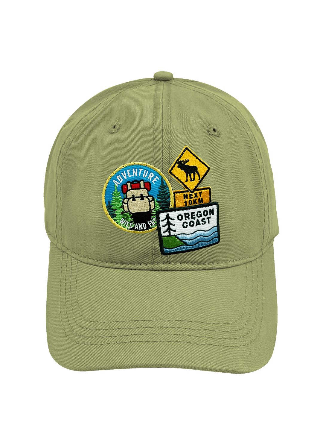 Oregon Coast Adventure Embroidered Patch Baseball Cap
