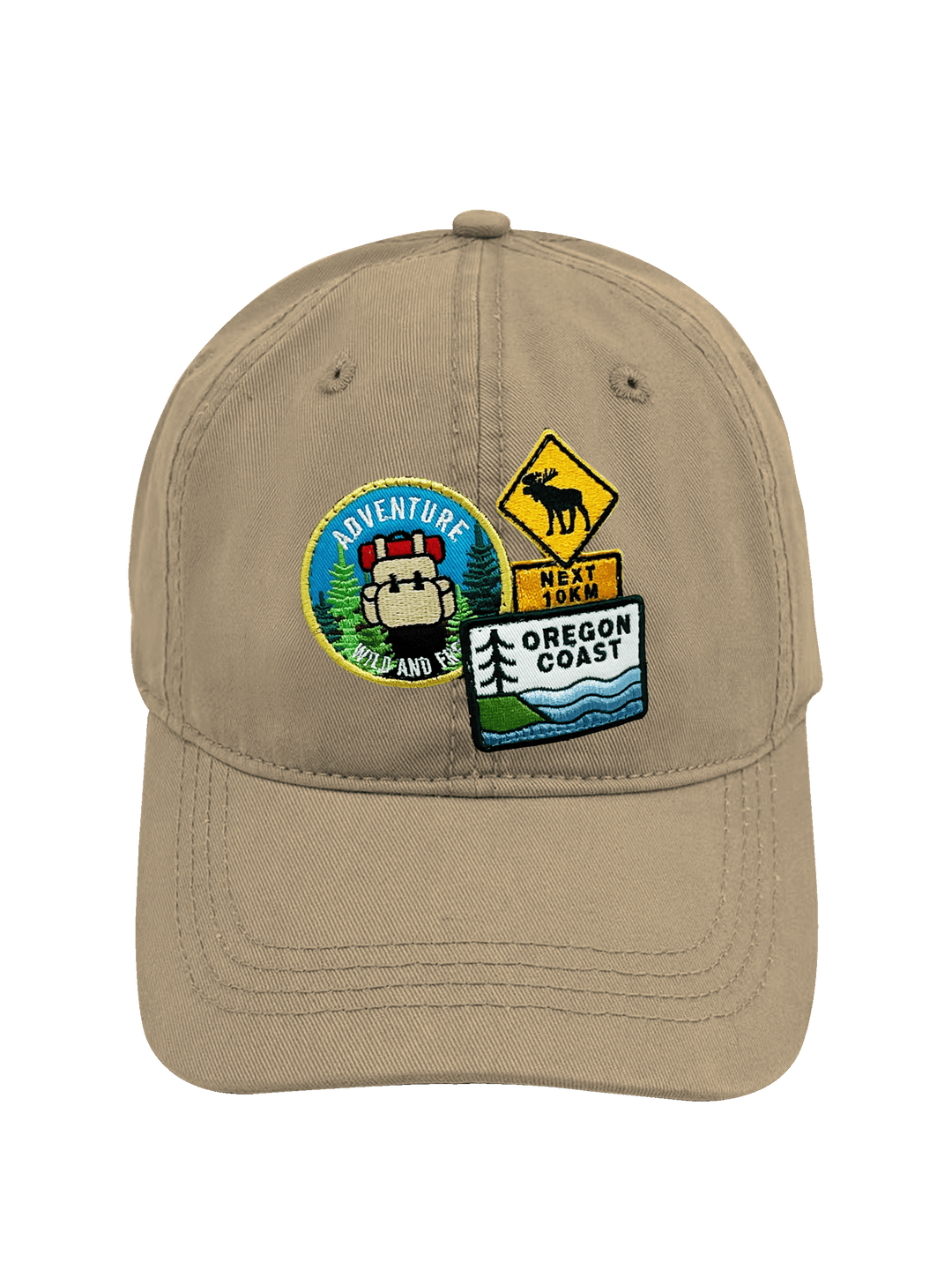 Oregon Coast Adventure Embroidered Patch Baseball Cap