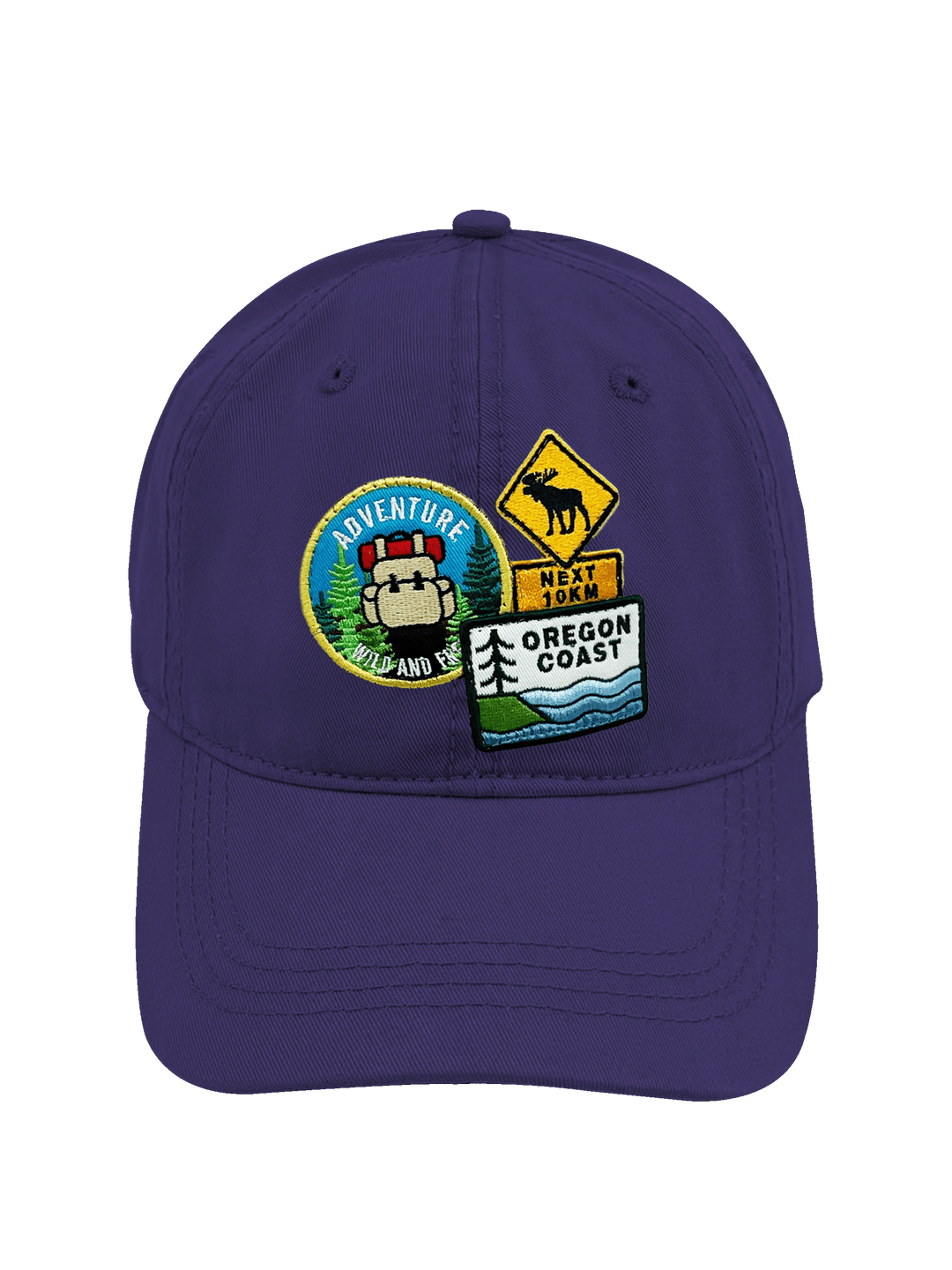 Oregon Coast Adventure Embroidered Patch Baseball Cap