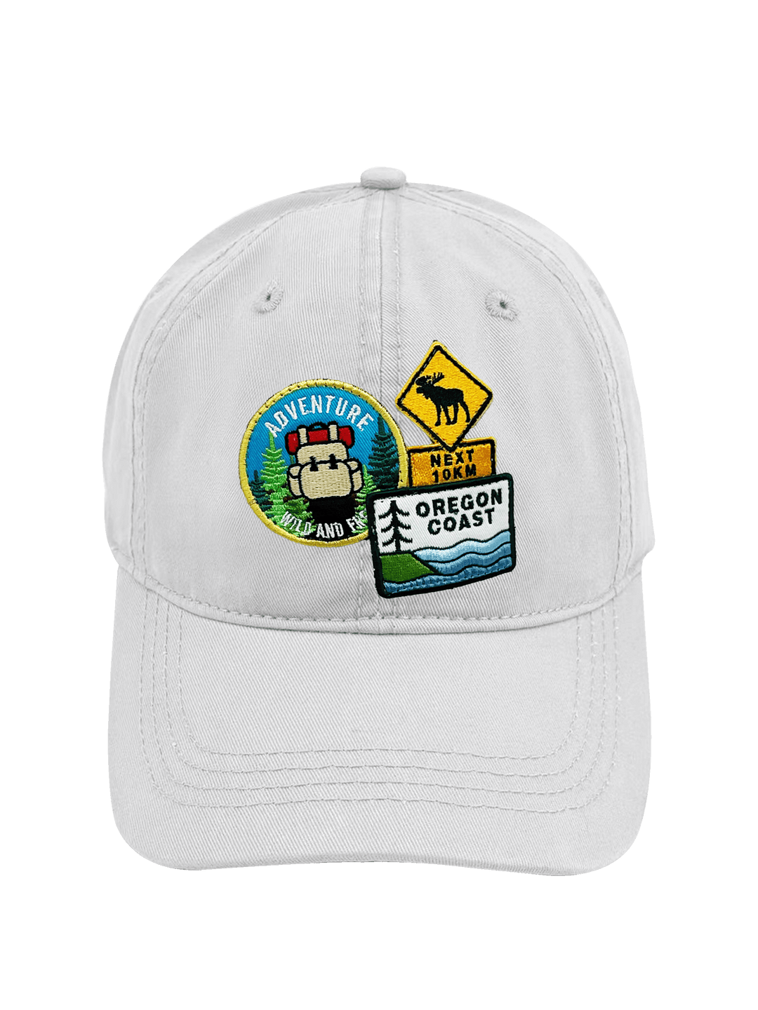 Oregon Coast Adventure Embroidered Patch Baseball Cap