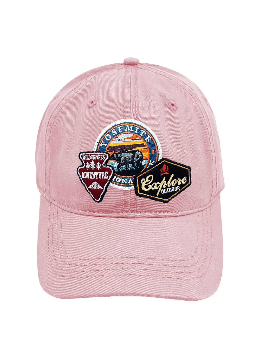 Yosemite National Park Adventure Embroidered Patch Baseball Cap